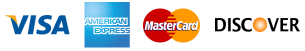 Visa, MasterCard and American Express accepted